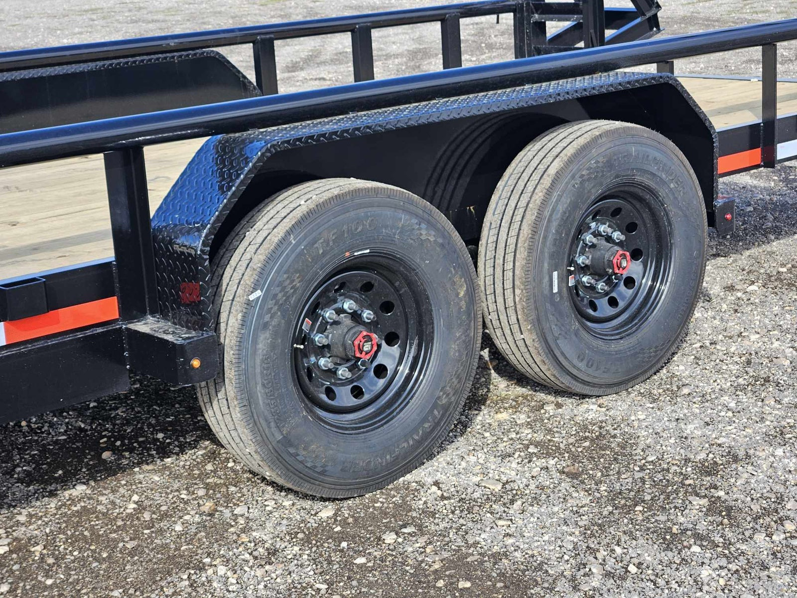 20' Heavy Pipe Rail Equipment Trailer - 8K Axles - Wide Ramps 004269 - Equipment Trailers - Stryker Dealership Group