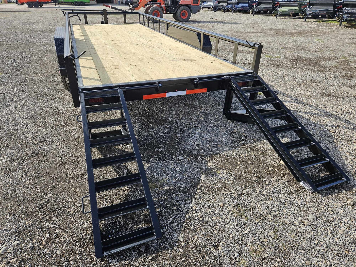 20' Heavy Pipe Rail Equipment Trailer - 8K Axles - Wide Ramps 004269 - Equipment Trailers - Stryker Dealership Group