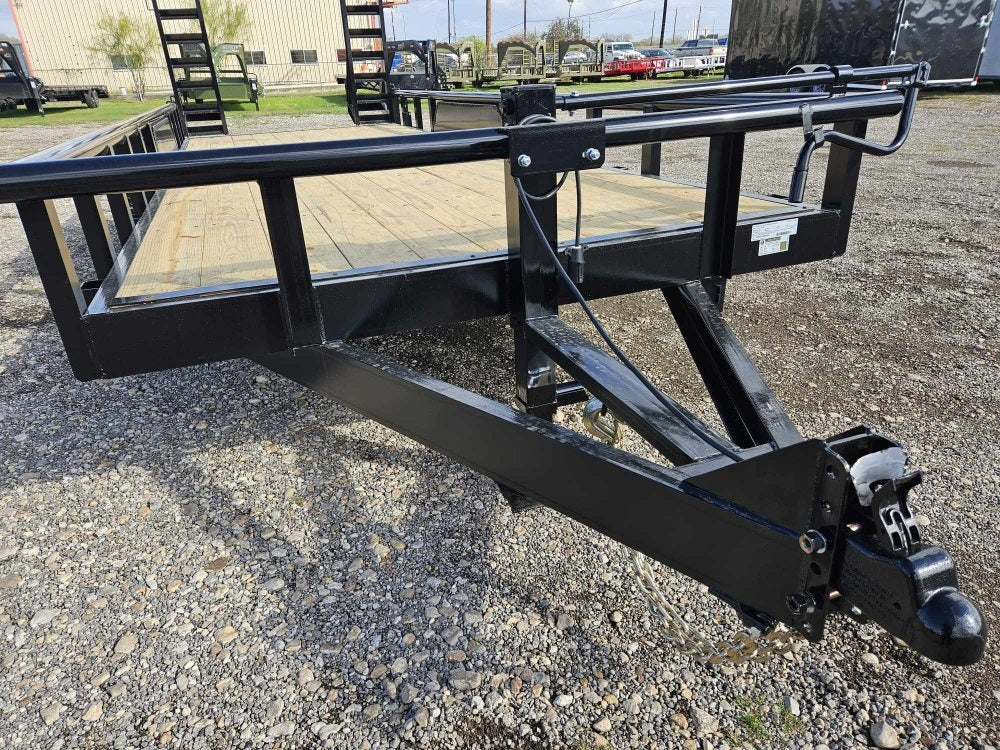 20' Heavy Pipe Rail Equipment Trailer - 8K Axles - Wide Ramps - Pipe Top Rail - Stryker Dealership Group
