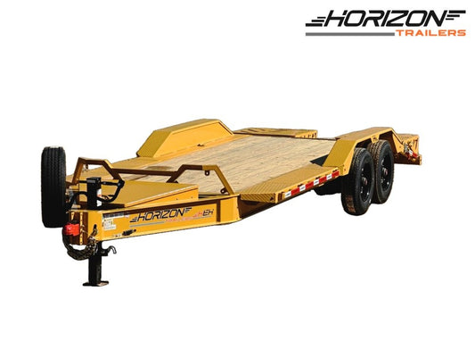 20' HEH Equipment Trailer (2) 10K Axles, Drive Over Fenders, 3' Dove W/ Mountain Ramps - Equipment Trailers/Drive Over Fenders - Stryker Dealership Group