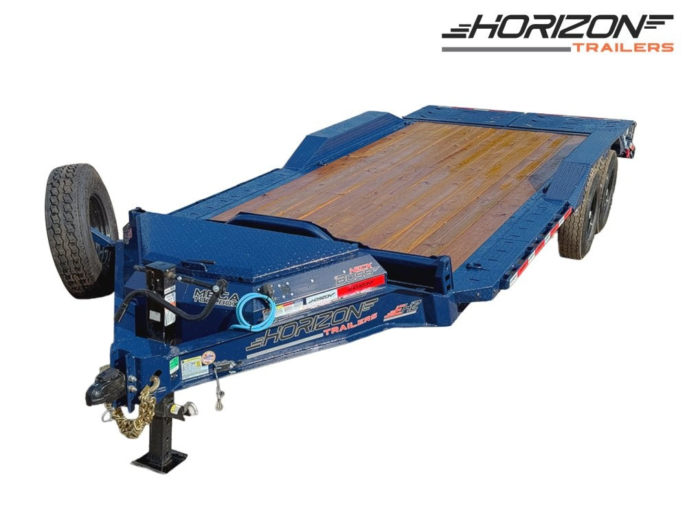 20' Horizon EHZ Bumper Pull Equipment Trailer Mega Ramps - (2) 7K Axles - Equipment Trailers - Stryker Dealership Group