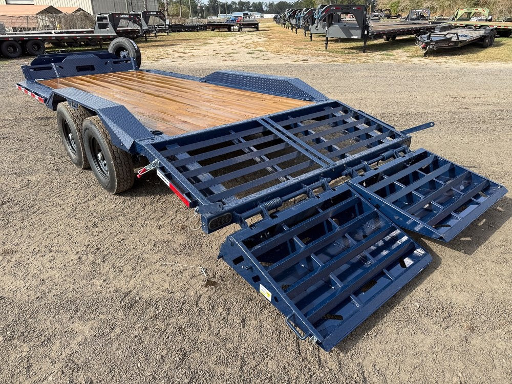 20' Horizon EHZ Bumper Pull Equipment Trailer Mega Ramps - (2) 7K Axles - Equipment Trailers - Stryker Dealership Group