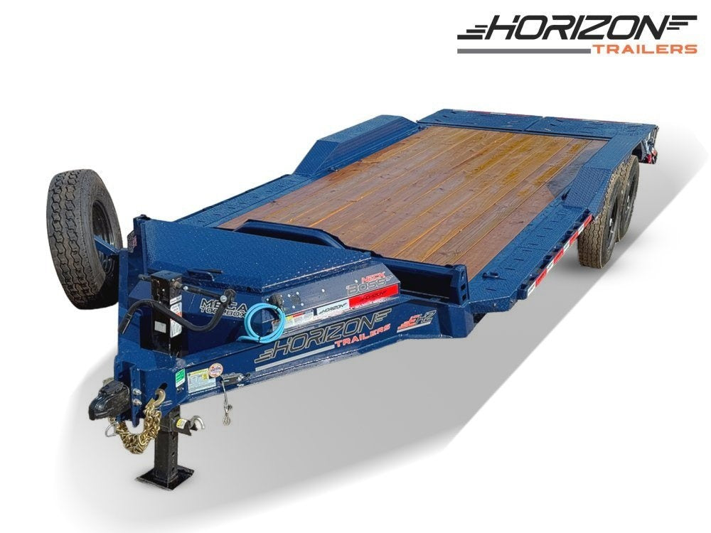 20' Horizon EHZ Bumper Pull Equipment Trailer Mega Ramps - (2) 7K Axles - Equipment Trailers - Stryker Dealership Group