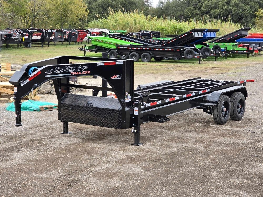 20' HRD GN Roll Off Base 2 - 10k Axles - 18 Ply Tires - 20' Gooseneck/Roll Off Base Trailer - Stryker Dealership Group