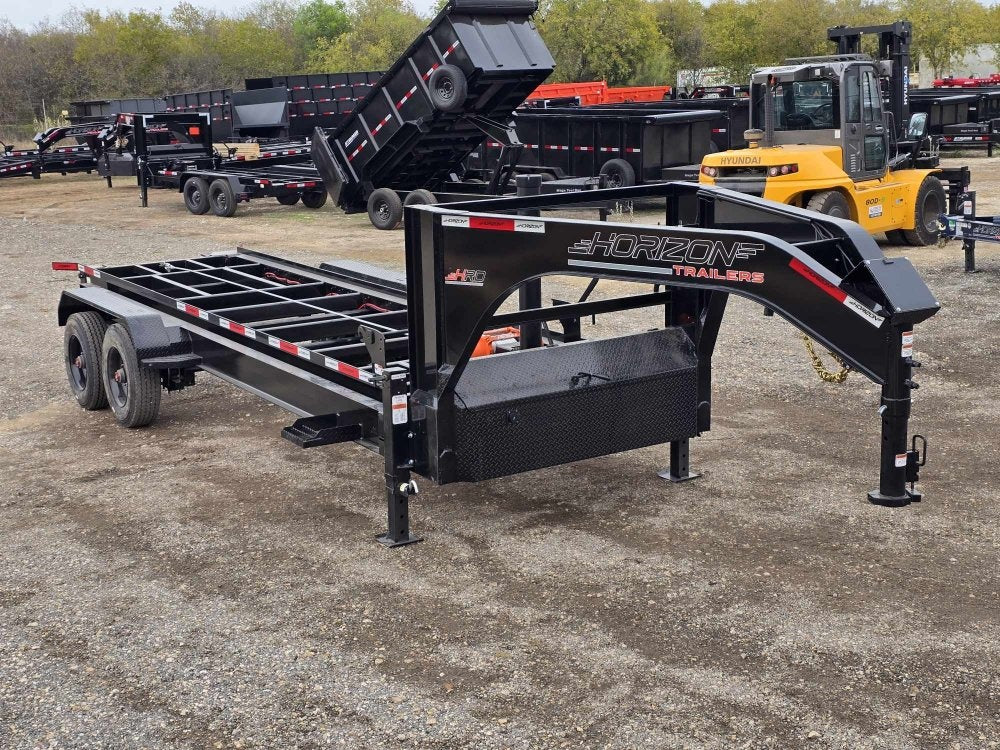 20' HRD GN Roll Off Base 2 - 10k Axles - 18 Ply Tires - 20' Gooseneck/Roll Off Base Trailer - Stryker Dealership Group