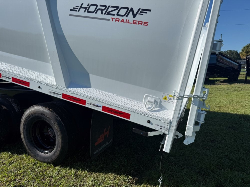 20' HZH GN Dump Trailer w/ 4' Walls (2) 10k Axles, 3-Way Door, Hydraulic Jacks - Dump Trailers/Dump Trailers - Stryker Dealership Group