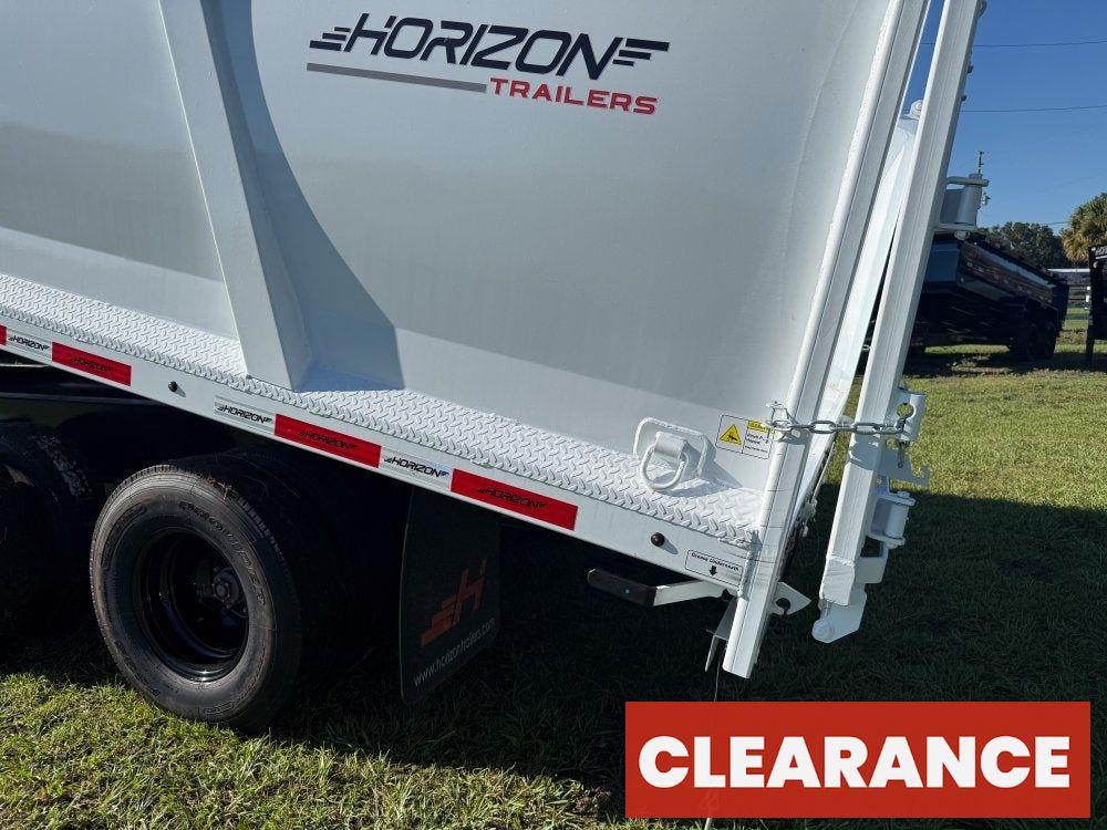 20' HZH GN Dump Trailer w/ 4' Walls (2) 10k Axles, 3-Way Door, Hydraulic Jacks - Gooseneck Dump - Dump Trailers - Stryker Dealership Group