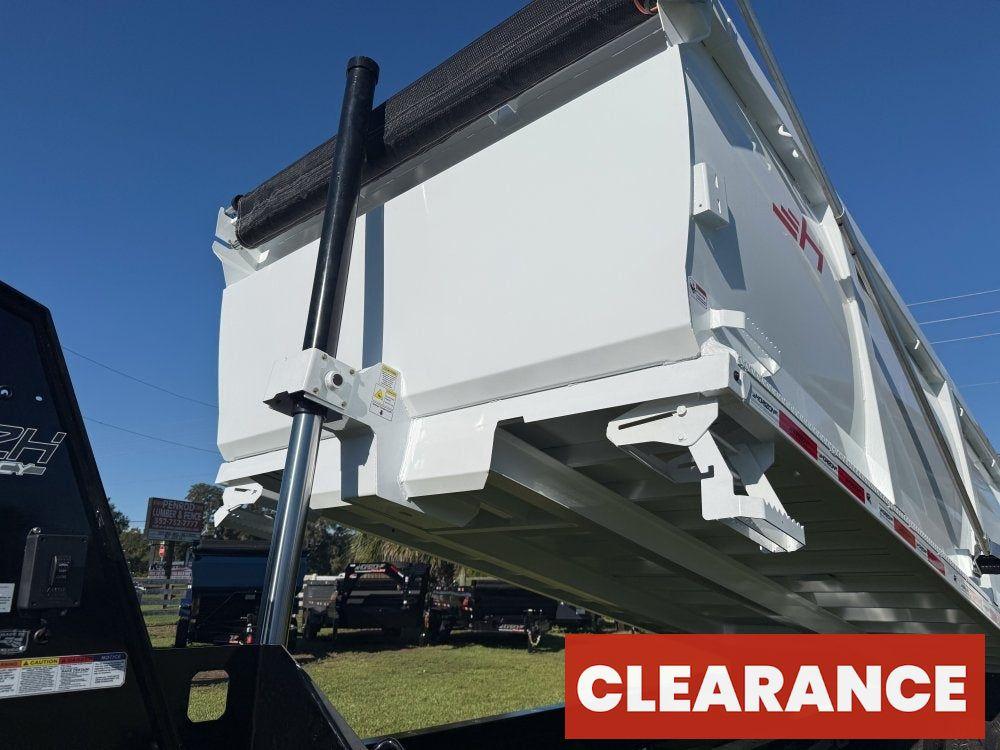 20' HZH GN Dump Trailer w/ 4' Walls (2) 10k Axles, 3-Way Door, Hydraulic Jacks - Gooseneck Dump - Dump Trailers - Stryker Dealership Group