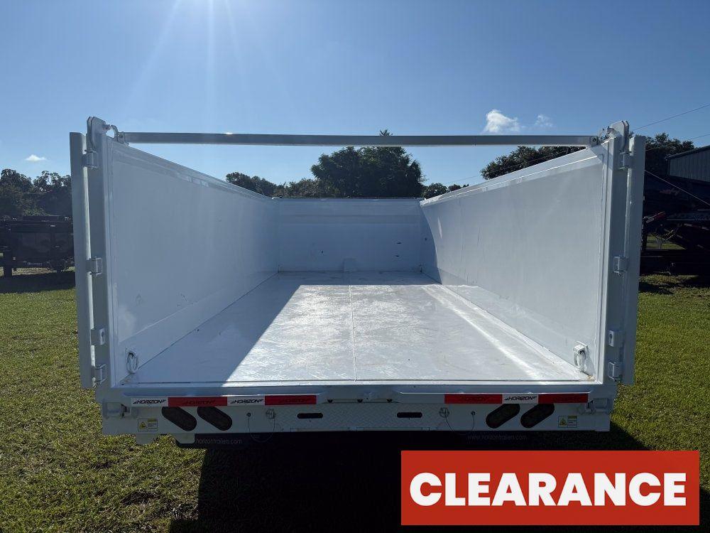 20' HZH GN Dump Trailer w/ 4' Walls (2) 10k Axles, 3-Way Door, Hydraulic Jacks - Gooseneck Dump - Dump Trailers - Stryker Dealership Group