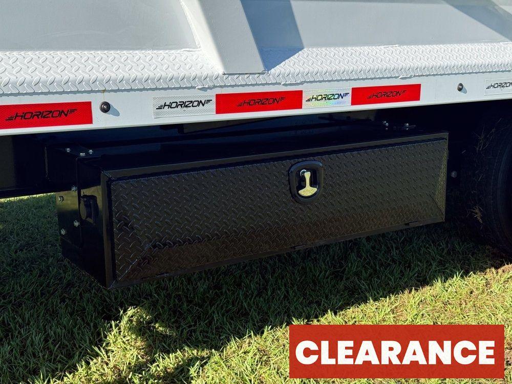 20' HZH GN Dump Trailer w/ 4' Walls (2) 10k Axles, 3-Way Door, Hydraulic Jacks - Gooseneck Dump - Dump Trailers - Stryker Dealership Group