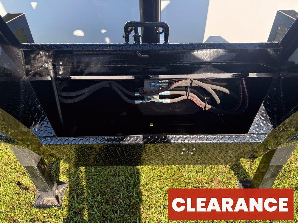 20' HZH GN Dump Trailer w/ 4' Walls (2) 10k Axles, 3-Way Door, Hydraulic Jacks - Gooseneck Dump - Dump Trailers - Stryker Dealership Group