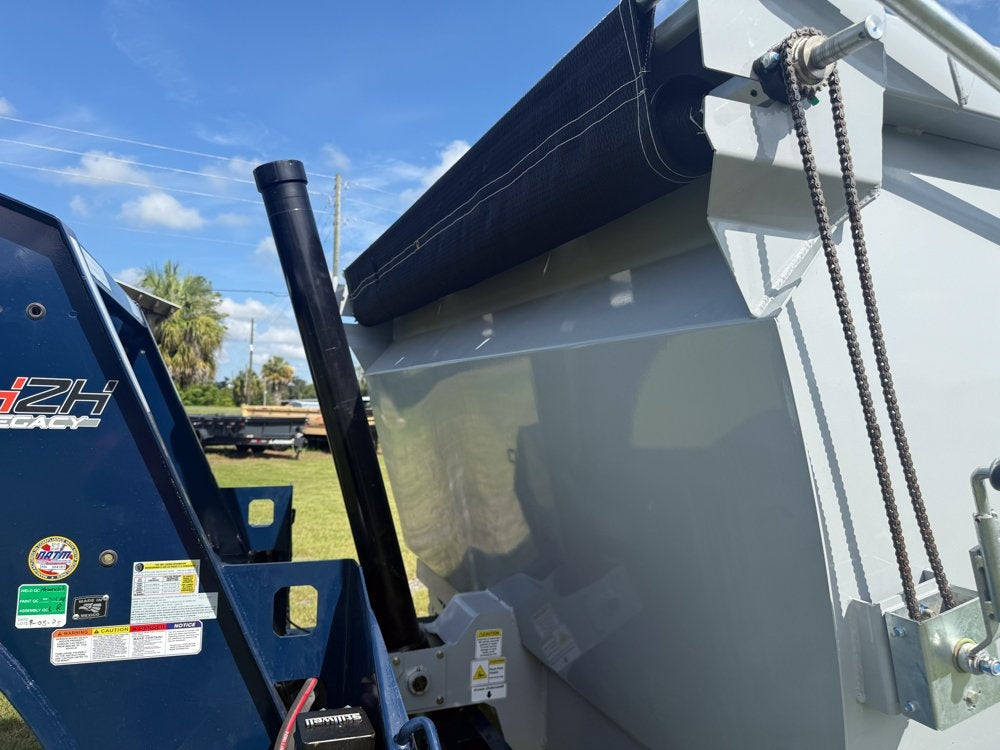 20' HZH GN Dump Trailer w/ 4' Walls (2) 12k Axles, 3-Way Door, Tarp, Hydraulic Jacks - Dump Trailers - Stryker Dealership Group