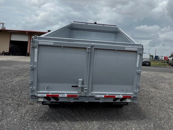 20' HZH GN Dump Trailer w/ 4' Walls (2) 12k Axles, 3-Way Door, Tarp, Hydraulic Jacks - Dump Trailers - Stryker Dealership Group