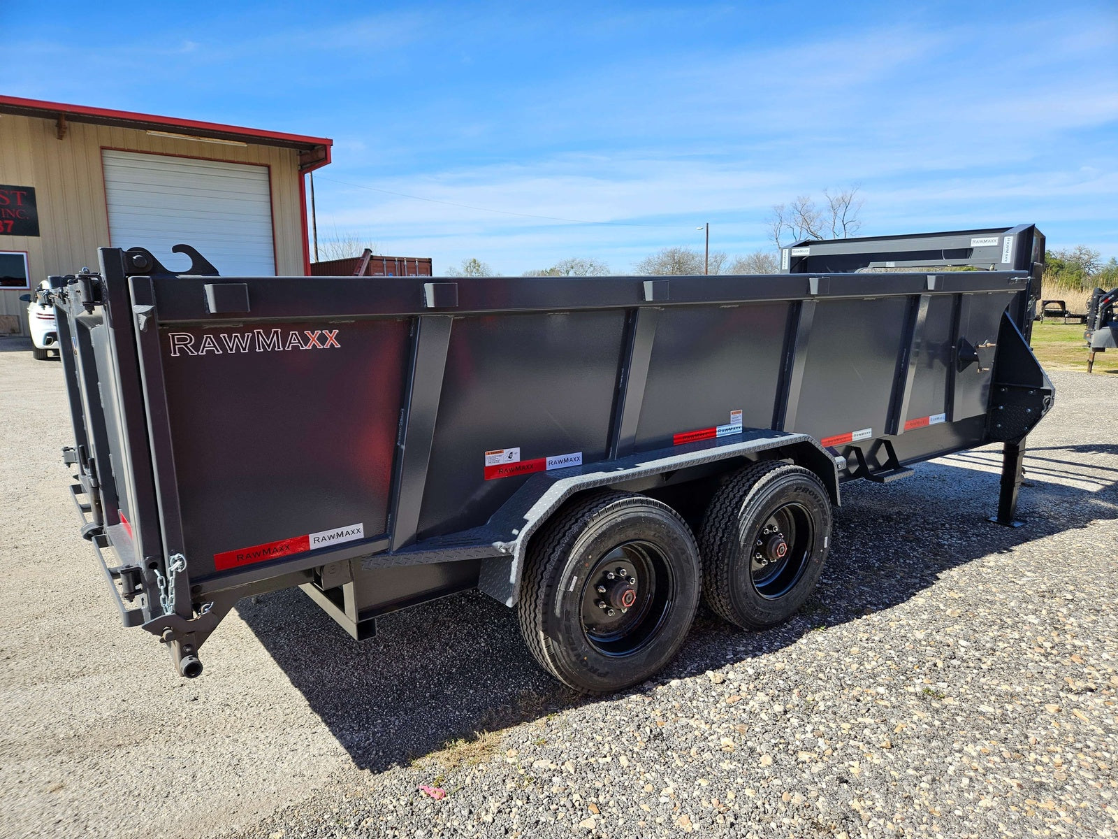 20' LTX GN Dump (2) 10k Axles 44" Walls - Gray 117155 - Dump Trailers - Stryker Dealership Group