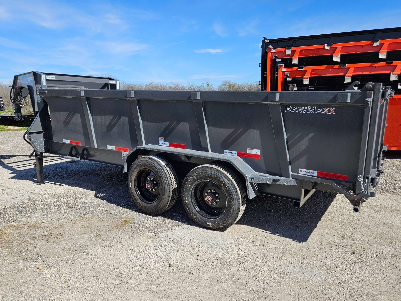 20' LTX GN Dump (2) 10k Axles 44" Walls - Gray 117155 - Dump Trailers - Stryker Dealership Group