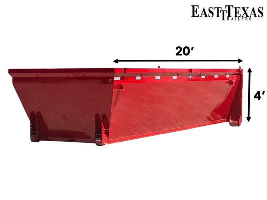 20' Roll Off Bin - 4' Side Wall - 7 Gauge Floor - Roll Off Bin/RO 20x4 Bin - Stryker Dealership Group