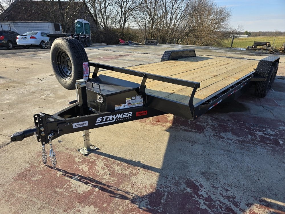 20' Stryker Car Hauler 10K GVWR 83' Wide (2) 5.2qK Axles - Single Car Trailers - Stryker Dealership Group