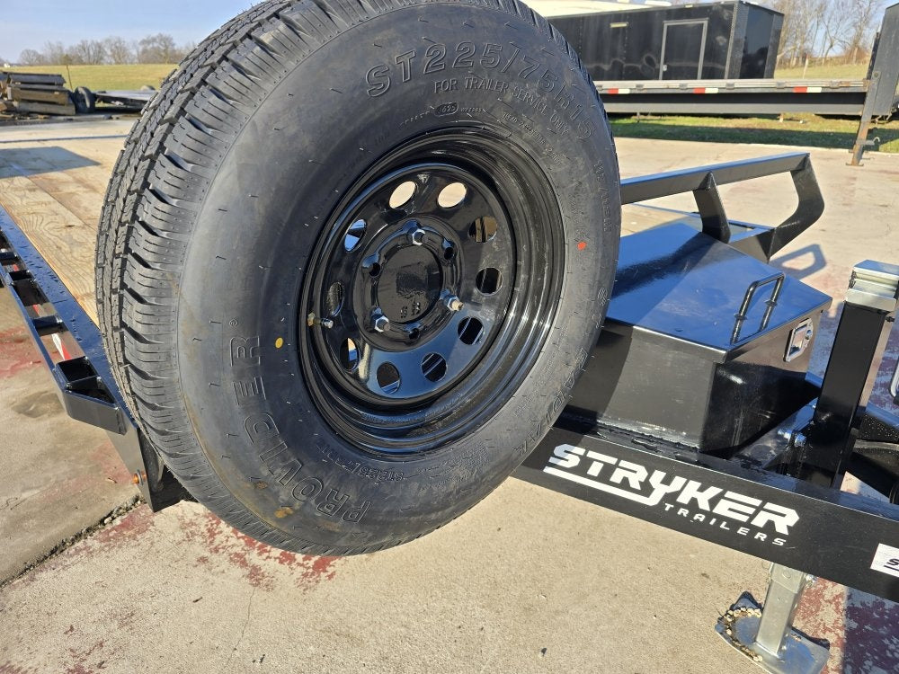 20' Stryker Car Hauler 10K GVWR 83' Wide (2) 5.2qK Axles - Single Car Trailers - Stryker Dealership Group