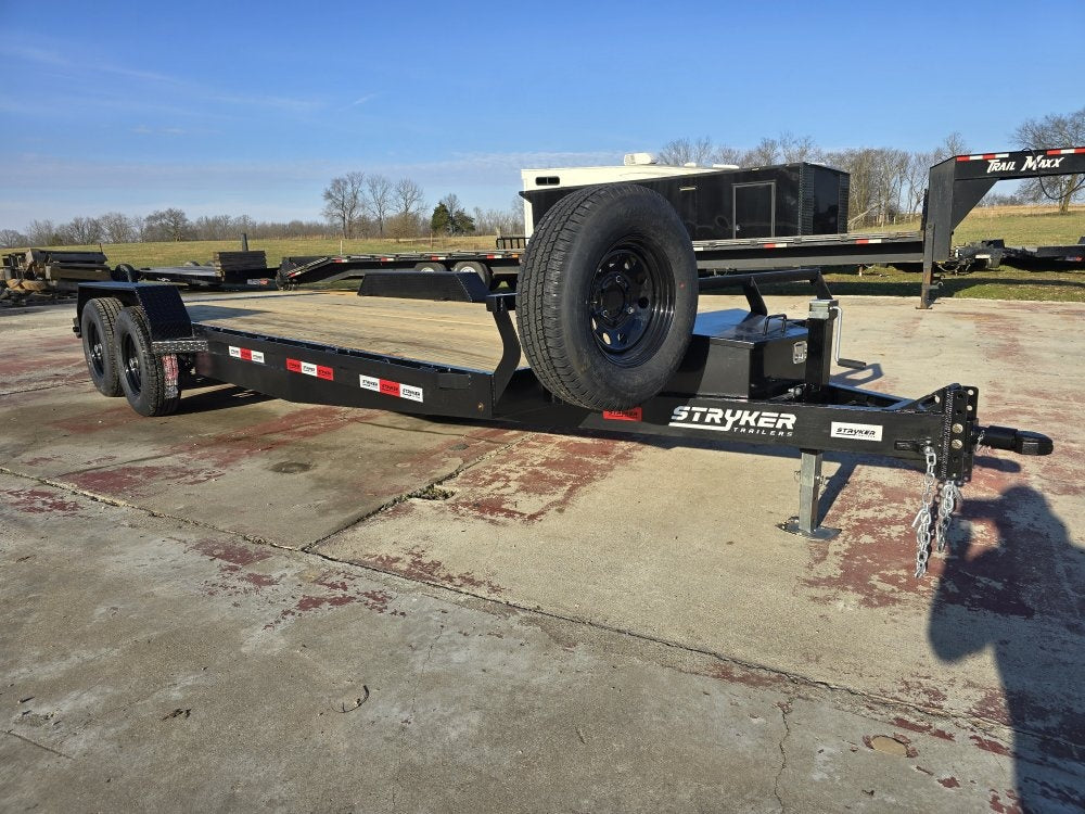 20' Stryker Car Hauler 10K GVWR 83' Wide (2) 5.2qK Axles - Single Car Trailers - Stryker Dealership Group