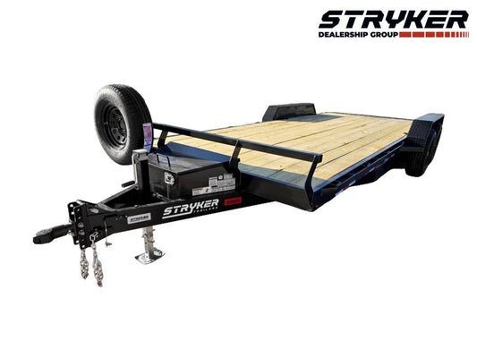 20' Stryker Car Hauler 10K GVWR 83' Wide (2) 5.2qK Axles - Single Car Trailers - Stryker Dealership Group