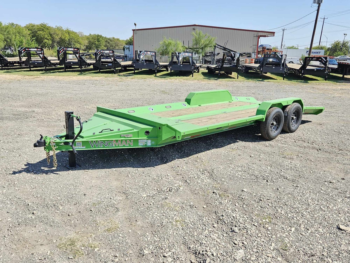 20' WMX Equipment Trailer (2) 7k Torsion Axles - Green 112982 - Equipment Trailers - Stryker Dealership Group