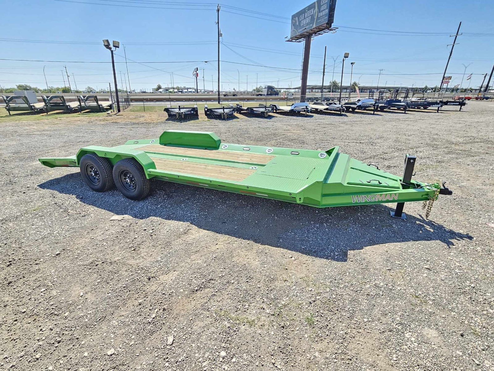 20' WMX Equipment Trailer (2) 7k Torsion Axles - Green 112982 - Equipment Trailers - Stryker Dealership Group