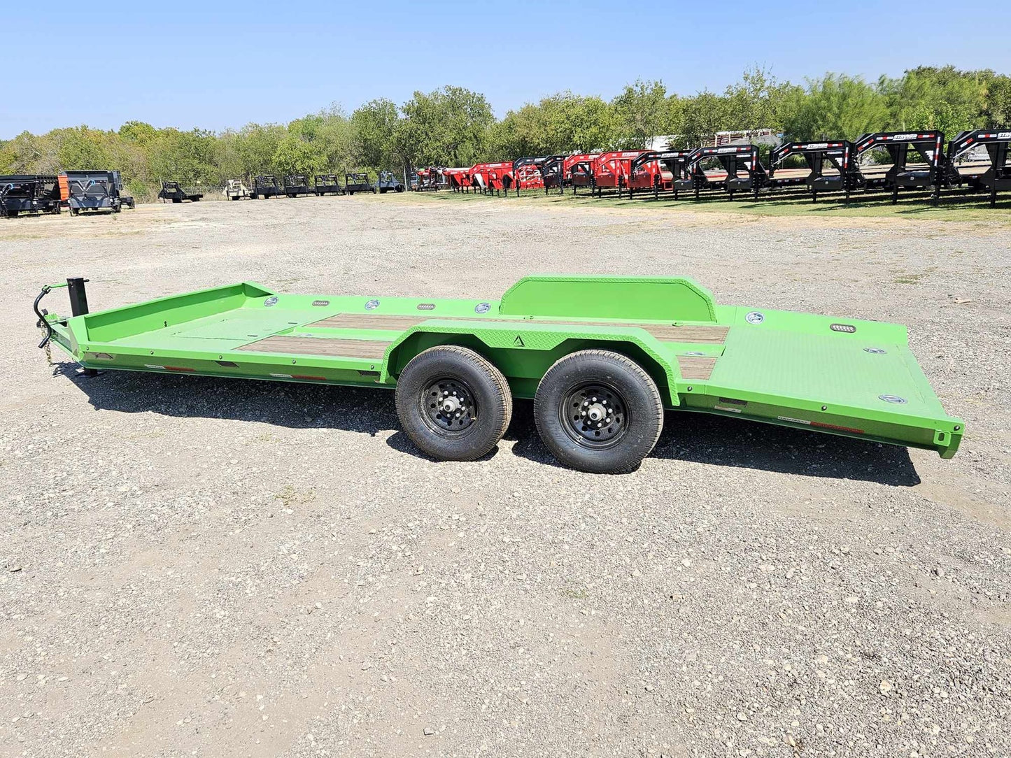 20' WMX Equipment Trailer (2) 7k Torsion Axles - Green 112982 - Equipment Trailers - Stryker Dealership Group