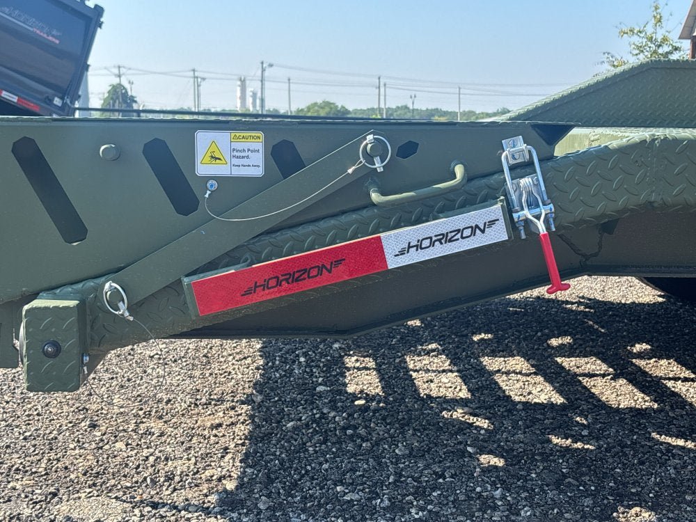 22' HEH Equipment Trailer (2) 10K Axles, Drive Over Fenders, 3' Dove W/ Mountain Ramps 12511 - Stryker Dealership Group