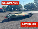22' HEH Equipment Trailer (2) 10K Axles, Drive Over Fenders, 3' Dove W/ Mountain Ramps 12511 - Stryker Dealership Group