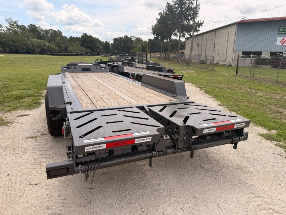 22' HEH Equipment Trailer 82" Wide, W/ 3' Dove W/ Mountain Ramps 014753 - Stryker Dealership Group