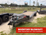 22' HEH Equipment Trailer 82" Wide, W/ 3' Dove W/ Mountain Ramps 14753 - Stryker Dealership Group