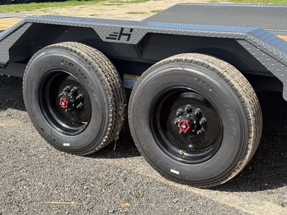 22' HEH Equipment Trailer 82" Wide, W/ 3' Dove W/ Mountain Ramps 14753 - Stryker Dealership Group