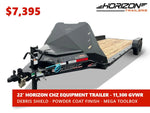 22' Horizon CHZ Equipment Trailer - (2) 5.2K Axles 016049 - Stryker Dealership Group
