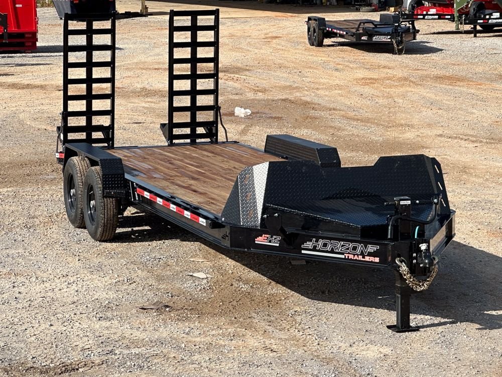 22' Horizon EHZ Bumper Pull Equipment Trailer Mega Ramps - (2) 8K Axles 017080 - Stryker Dealership Group