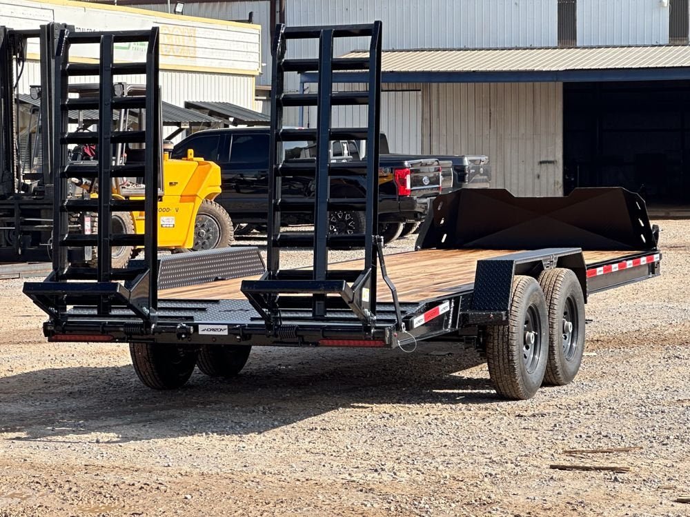 22' Horizon EHZ Bumper Pull Equipment Trailer Mega Ramps - (2) 8K Axles 017080 - Stryker Dealership Group