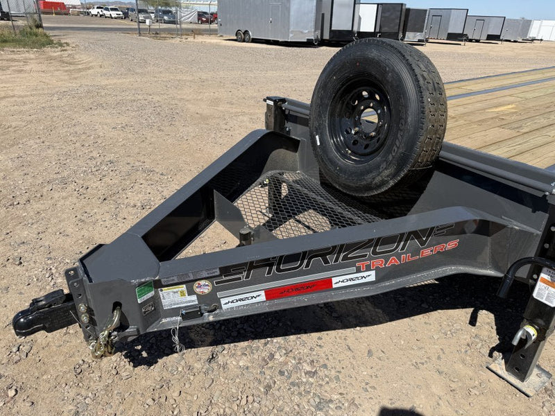 22' Horizon FFT Bumper Pull Full Deckover Tilt Trailer - (2) 8K Axles 015225 - Stryker Dealership Group
