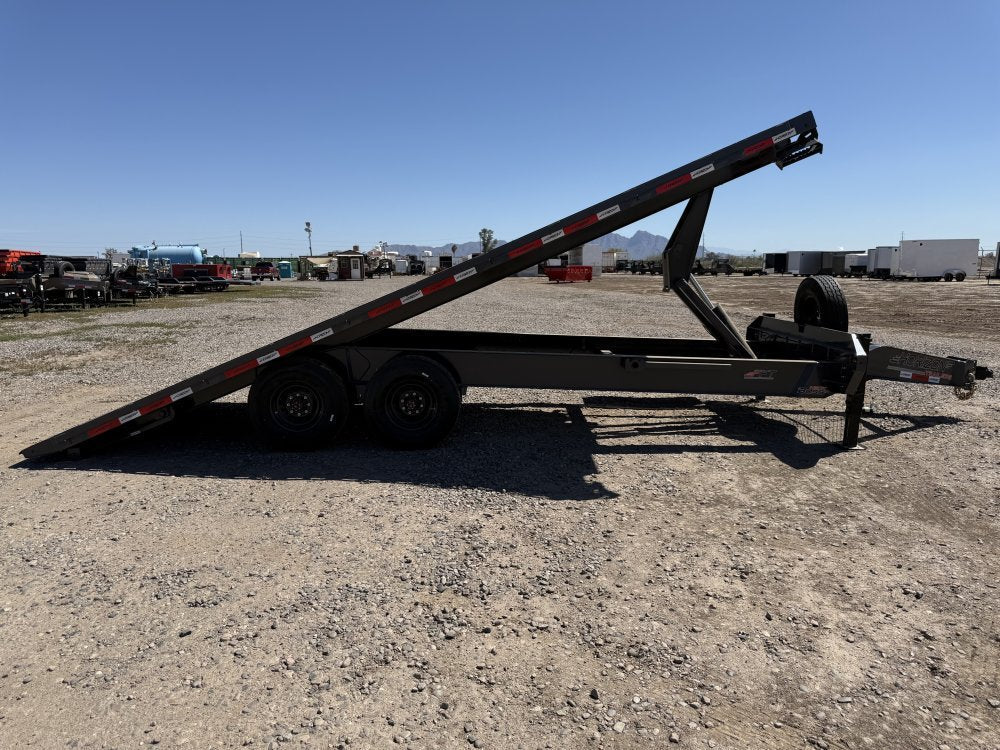 22' Horizon FFT Bumper Pull Full Deckover Tilt Trailer - (2) 8K Axles 015225 - Stryker Dealership Group