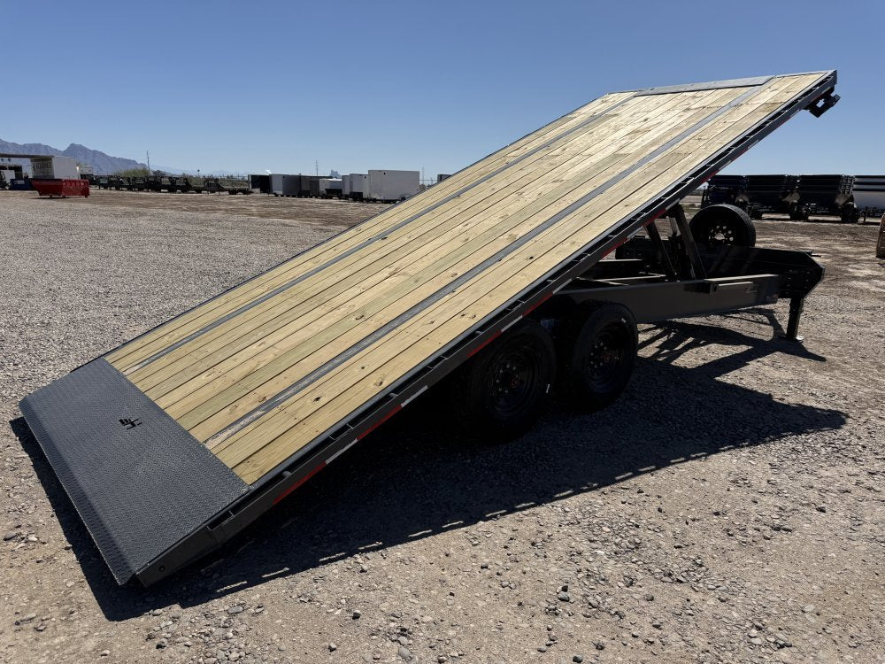 22' Horizon FFT Bumper Pull Full Deckover Tilt Trailer - (2) 8K Axles 015225 - Stryker Dealership Group