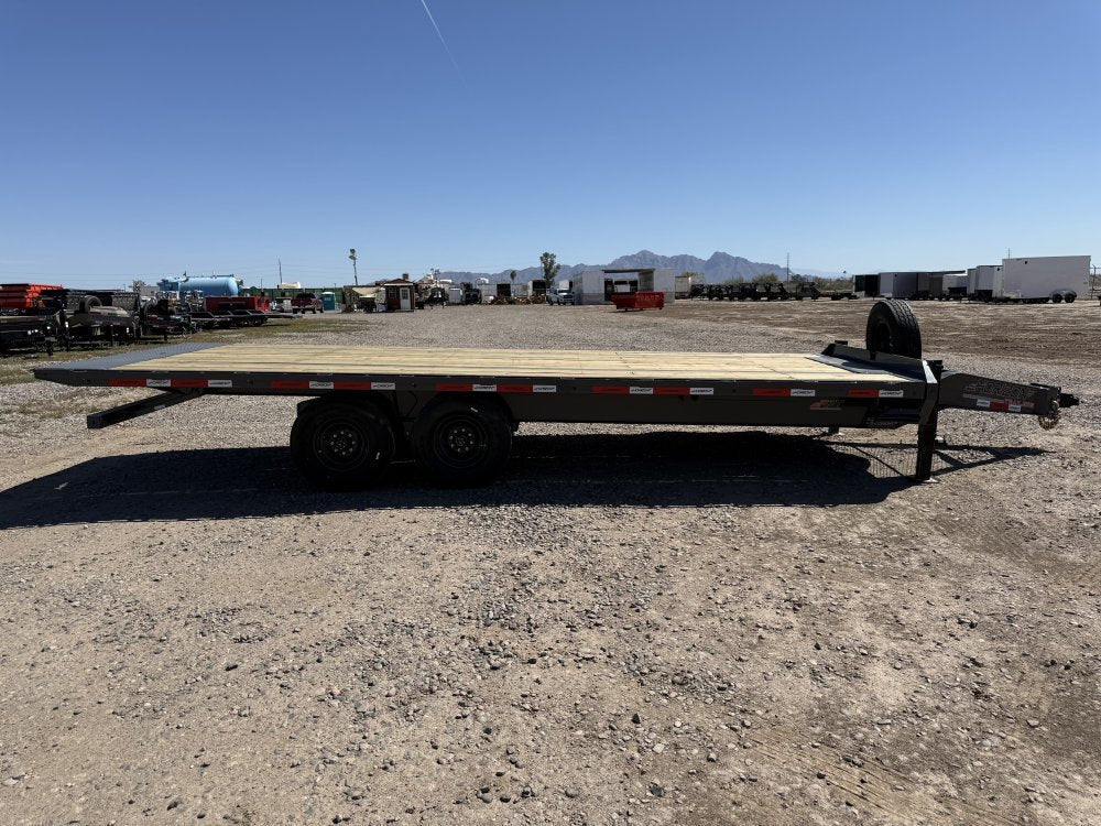 22' Horizon FFT Bumper Pull Full Deckover Tilt Trailer - (2) 8K Axles 015225 - Stryker Dealership Group