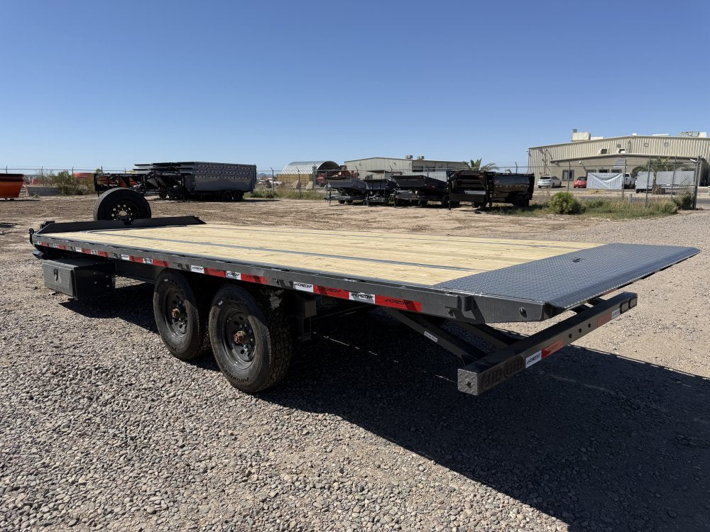 22' Horizon FFT Bumper Pull Full Deckover Tilt Trailer - (2) 8K Axles 015225 - Stryker Dealership Group