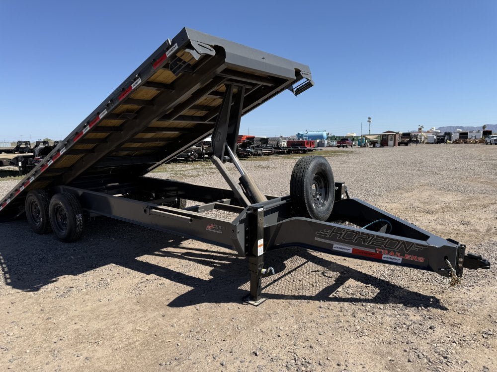 22' Horizon FFT Bumper Pull Full Deckover Tilt Trailer - (2) 8K Axles 015225 - Stryker Dealership Group