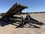 22' Horizon FFT Bumper Pull Full Deckover Tilt Trailer - (2) 8K Axles 015225 - Stryker Dealership Group