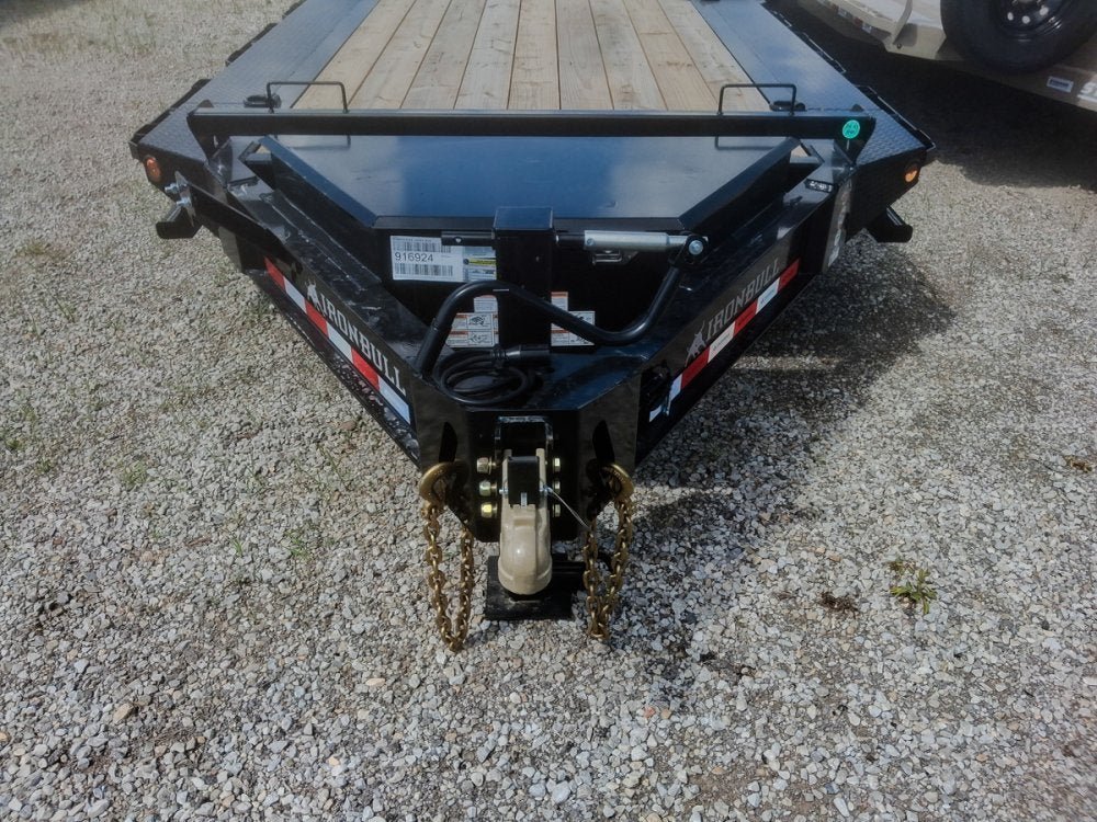 22' Iron Bull EHB Bumper Pull Equipment Trailer Mega Ramps - (2) 10,000 lb Axles 916924 - Stryker Dealership Group