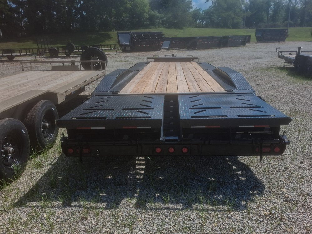 22' Iron Bull EHB Bumper Pull Equipment Trailer Mega Ramps - (2) 10,000 lb Axles 916924 - Stryker Dealership Group
