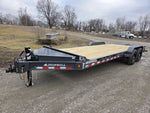 22' Iron Bull EWB Bumper Pull Equipment Trailer Mega Ramps - (2) 7,000 lb Axles 112610 - Stryker Dealership Group