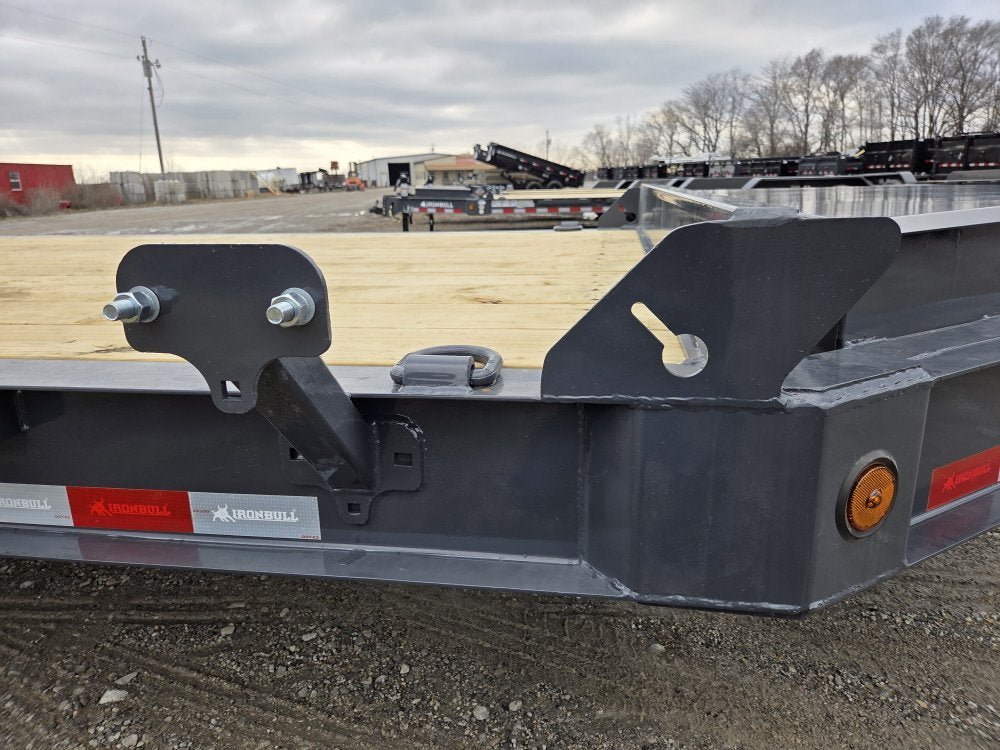 22' Iron Bull EWB Bumper Pull Equipment Trailer Mega Ramps - (2) 7,000 lb Axles 112610 - Stryker Dealership Group