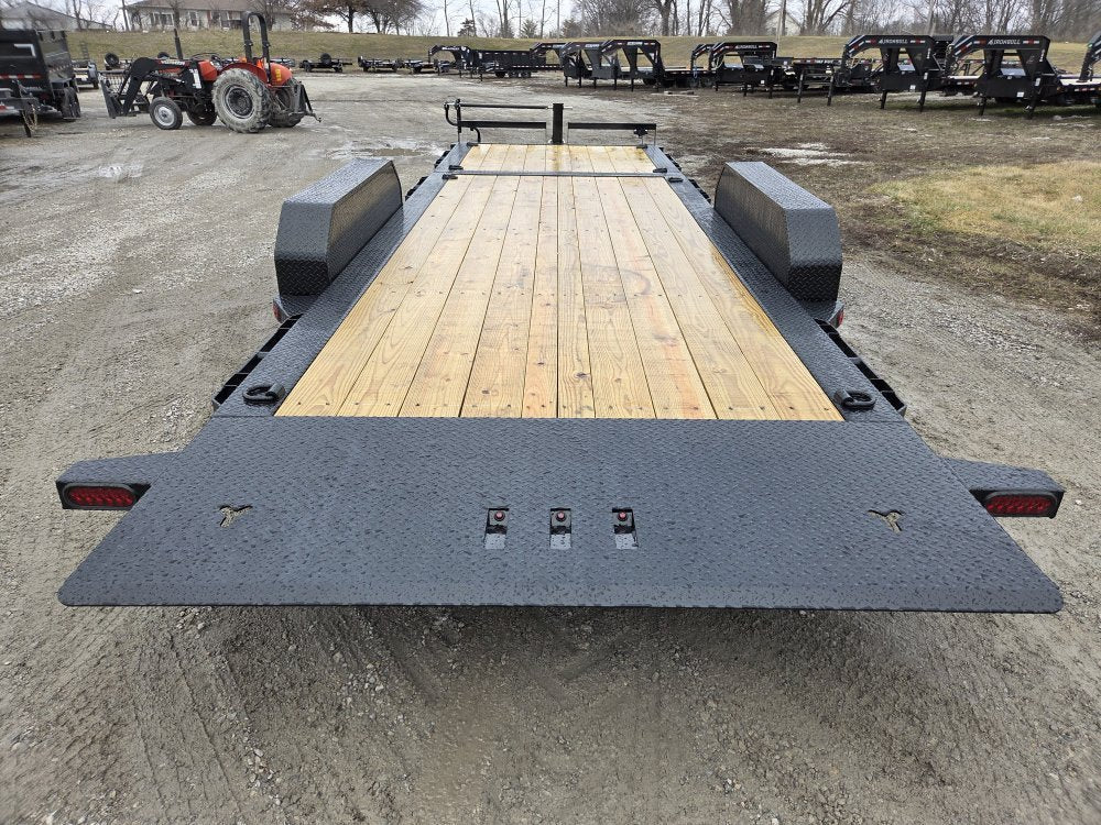 22' Iron Bull TLB Bumper Pull Equipment Tilt Trailer - (2) 7,000 lb Axles 112909 - Stryker Dealership Group