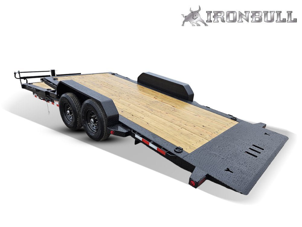 22' Iron Bull TLB Bumper Pull Equipment Tilt Trailer - (2) 7,000 lb Axles 112909 - Stryker Dealership Group