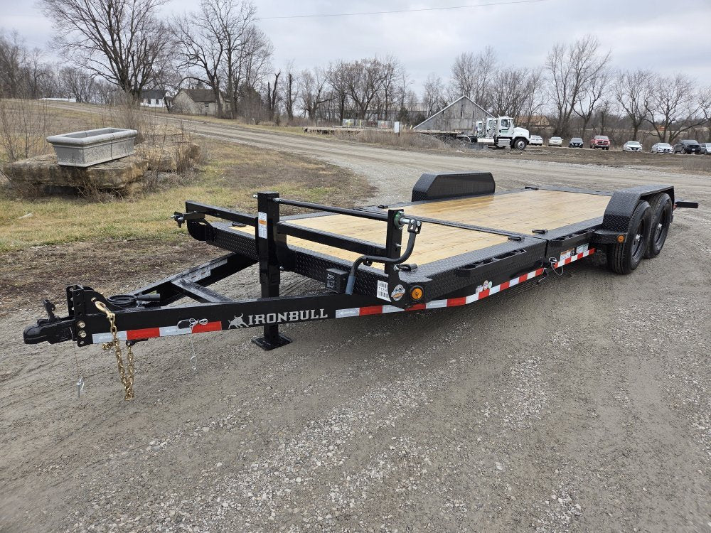 22' Iron Bull TLB Bumper Pull Equipment Tilt Trailer - (2) 7,000 lb Axles 112910 - Stryker Dealership Group