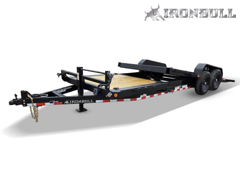 22' Iron Bull TLB Bumper Pull Equipment Tilt Trailer - (2) 7,000 lb Axles 112910 - Stryker Dealership Group